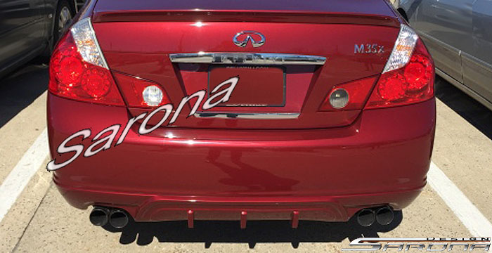 Custom Infiniti M45  Sedan Rear Add-on Lip (2006 - 2007) - $470.00 (Part #IF-006-RA)